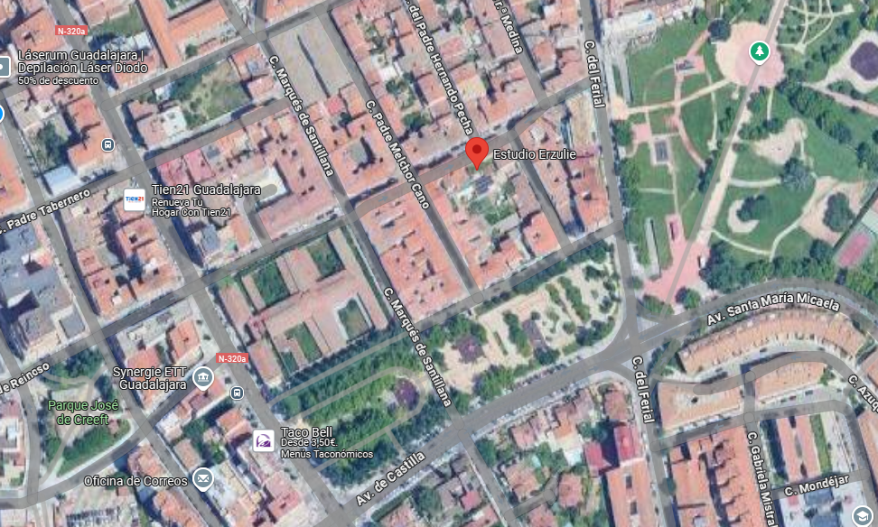 Ubicación del estudio - C. de Alonso Núñez de Reinoso, Guadalajara
